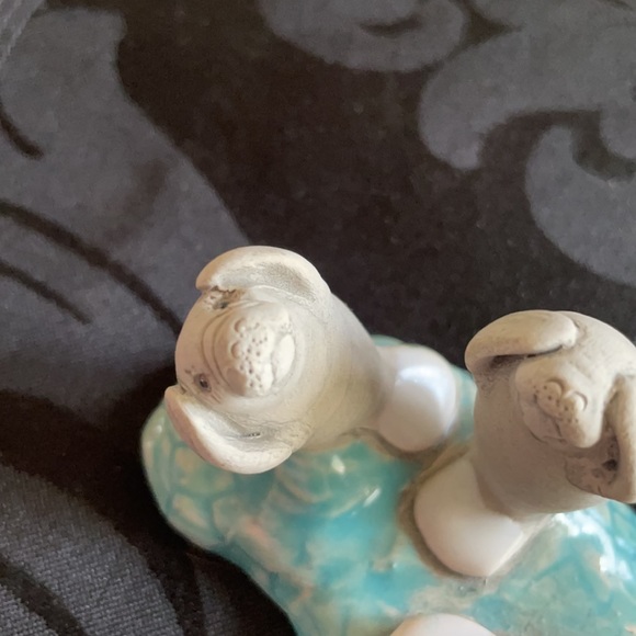 Handmade signed Hear No Evil, See N Evil, Speak No Evil ceramic walrus, sea lion - Picture 2 of 10